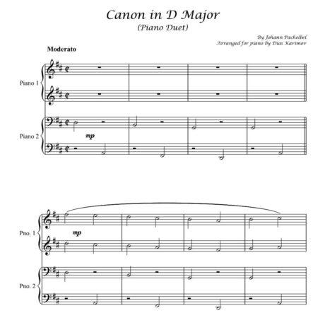 Canon in D Major – J.Pachelbel, arr.by D.Karimov-Demo
