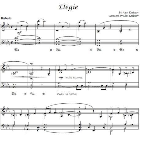 Elegie – By Airat Karimov. Arranged by Dias Karimov