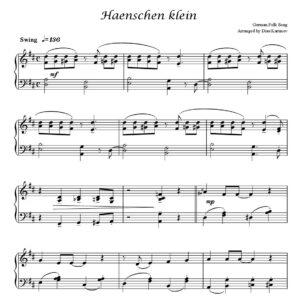 Haenschen klein for Piano Solo - German Folk Song Arranged by Dias Karimov