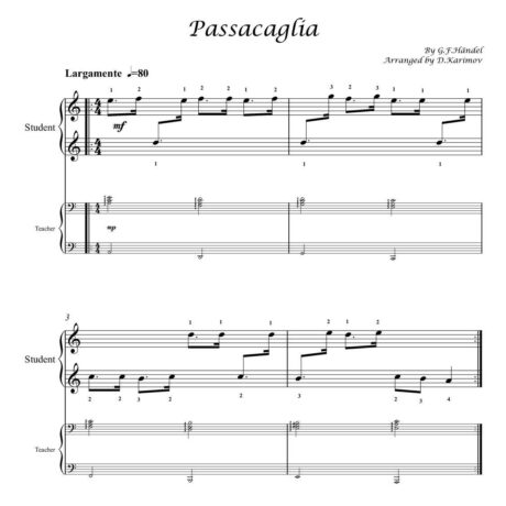 Passacaglia – G.F.Handel, arranged by D.Karimov Preview