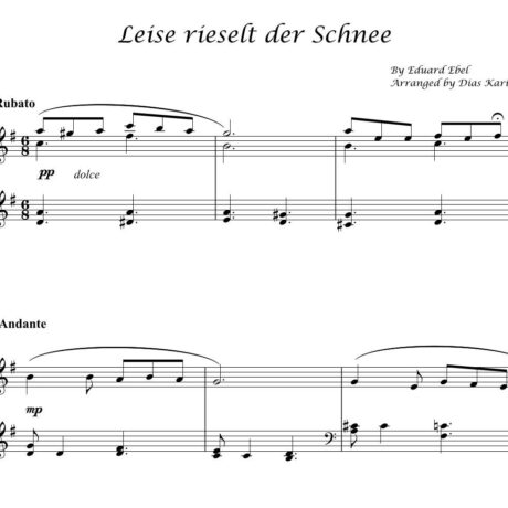 Leise rieselt der schnee piano solo preview