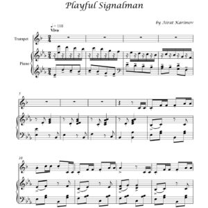 Playful Signalman by Airat Karimov trumpet and piano sheet music PDF download