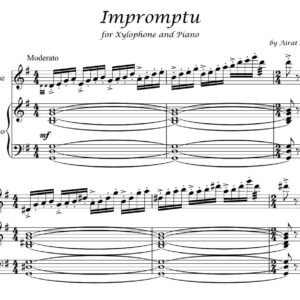 Impromptu by Airat Karimov xylophone and piano sheet music PDF download