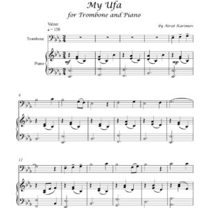 My Ufa by Airat Karimov trombone and piano sheet music PDF download