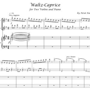Waltz-Caprice by Airat Karimov two violins and piano sheet music PDF download